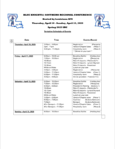 SRC Spring 2025 Schedule 011025